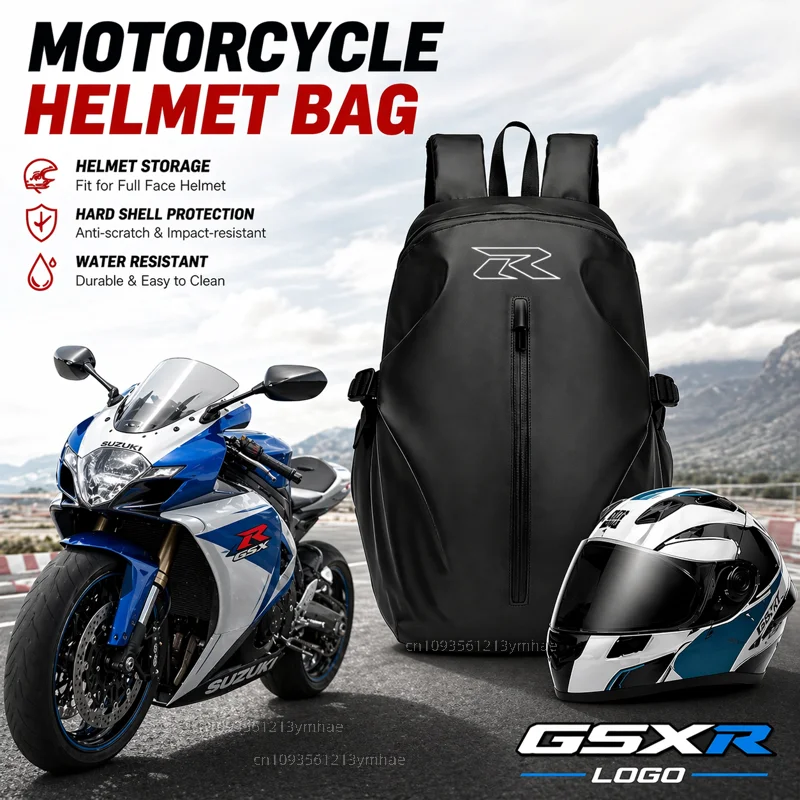 Knight Backpack Motorcycle Helmet Bag Travel Equipment Waterproof Large Capacity For Suzuki GSXR 600 750 1000 GSX-R 600 750