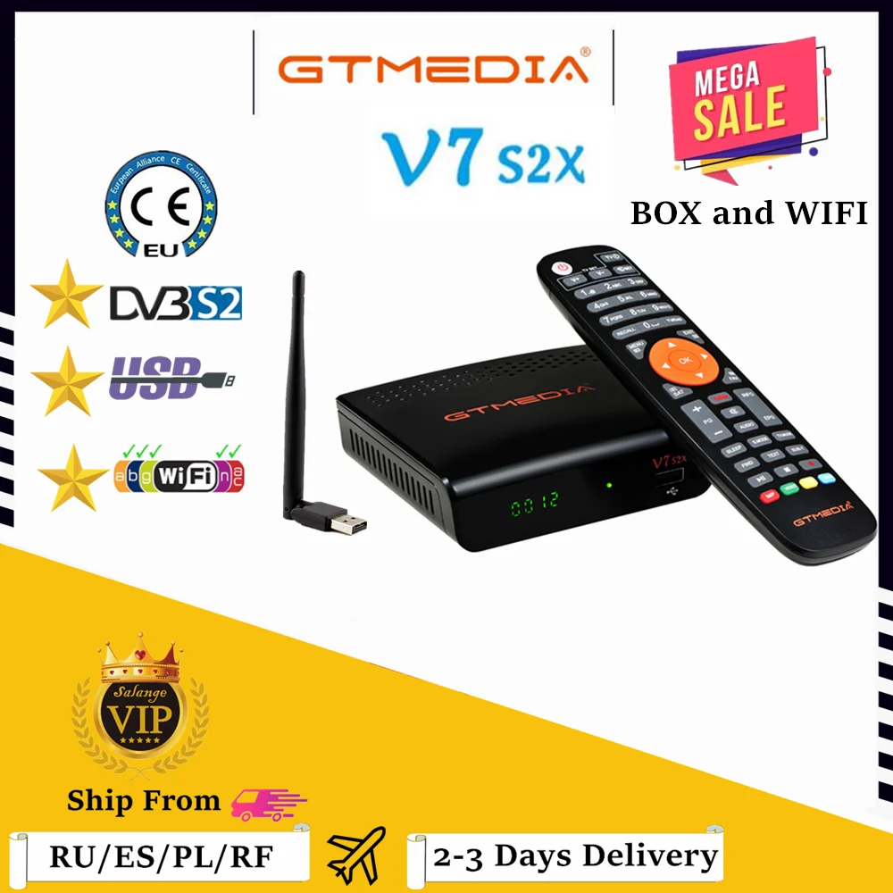 DVB-S2 Satellite Receiver GTMEDIA V8X H.265 DVB S2 S2X Buildin Wifi Support TNTsat smart GT MEDIA V7S 2X Support usb wifi H.264