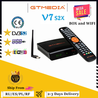 7L CC FHD GTmedia V7 S2X Satellite Decoder DVB-S2 USB Wifi Gtmedia V7S2X h.265 Gtmedia V7S HD Upgraded Version v8x