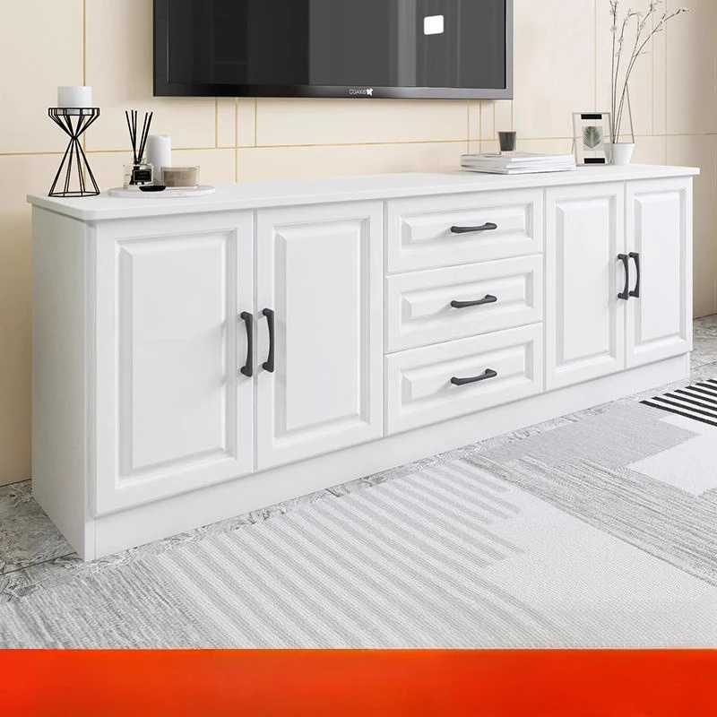

All solid wood TV cabinet Solid wood TV cabinet Modern simple small apartment living room household bedroom European storage