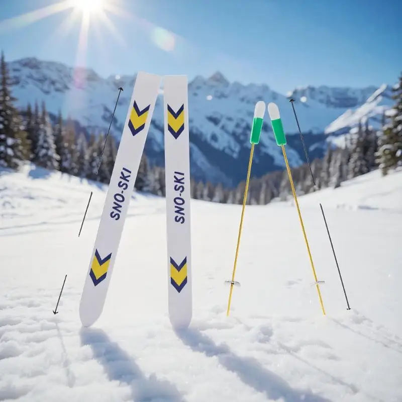 مجموعة هدايا للأطفال؛ لوح تزلج مصغر لبيت الدمى؛ ديكور مشهد عيد الميلاد الخشبي؛ ملحقات عيد الميلاد لبيت الدمى