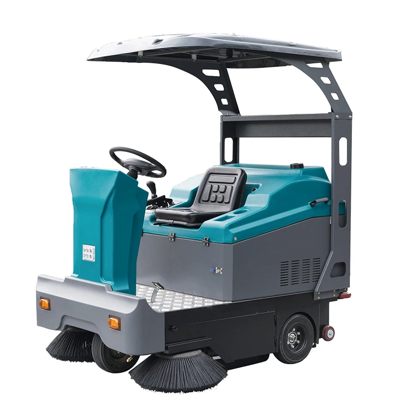 High Efficiency Ride On Floor Sweepers  Dust Cleaning Equipment  Airport Driving Floor Sweeper Machine