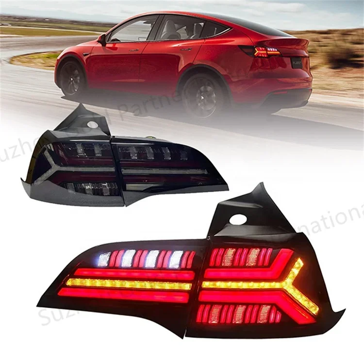 Ready To Ship High Light Modified Car Full LED Back Bumper Tail Light For  Mode 3 Model Y 2017-2020custom