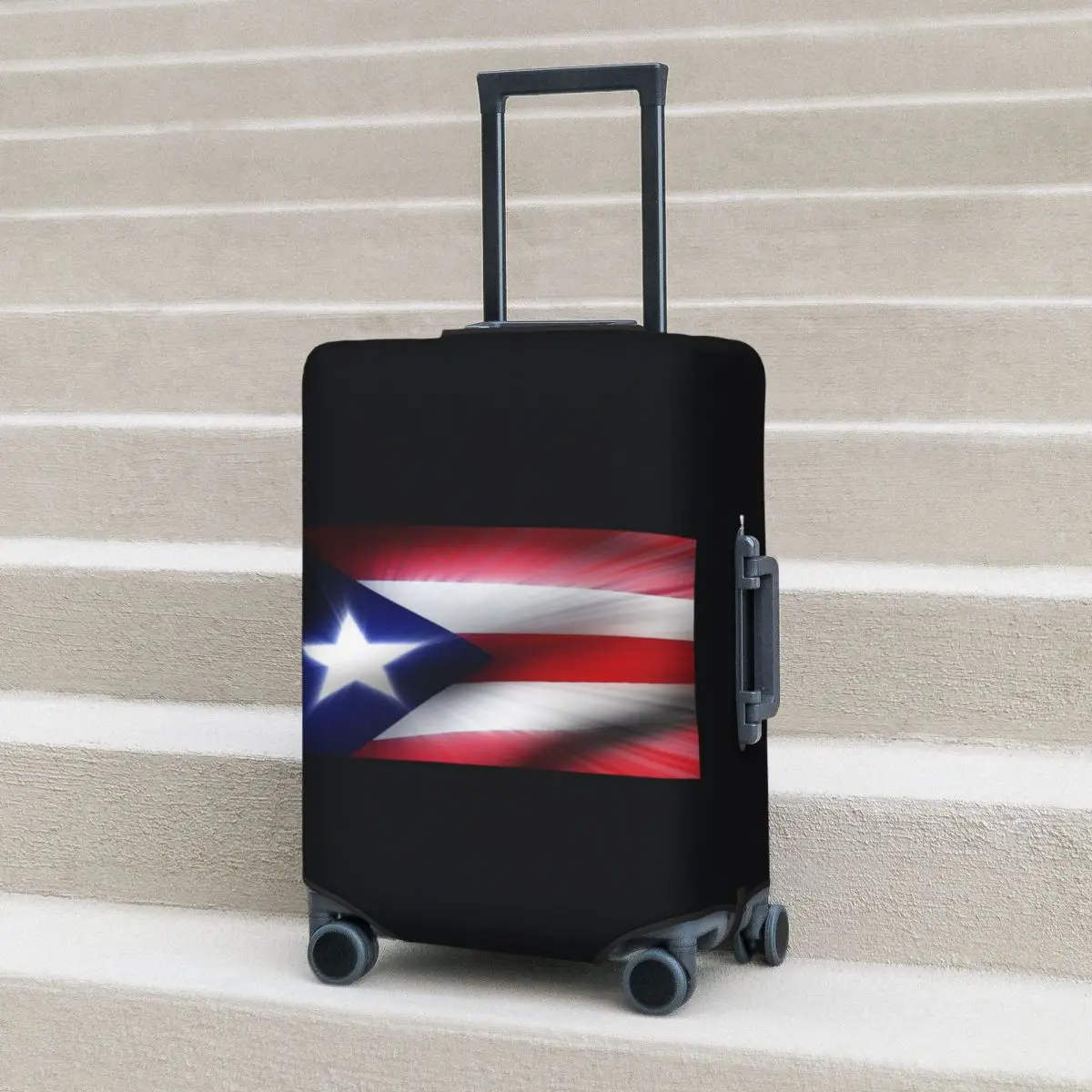 

Защитный чехол для чемодана с флагом Пуэрто-Рико, эластичные защитные чехлы для багажа для путешествий на 18-32 дюймов
