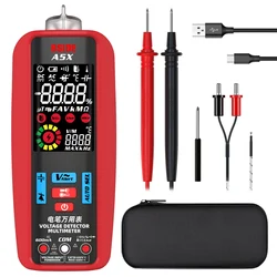 Portable Digital Multimeter New Multitester Smart Electrician Tester T-RMS DC AC Voltage Current VFC Capacitance Diode Ohm Meter