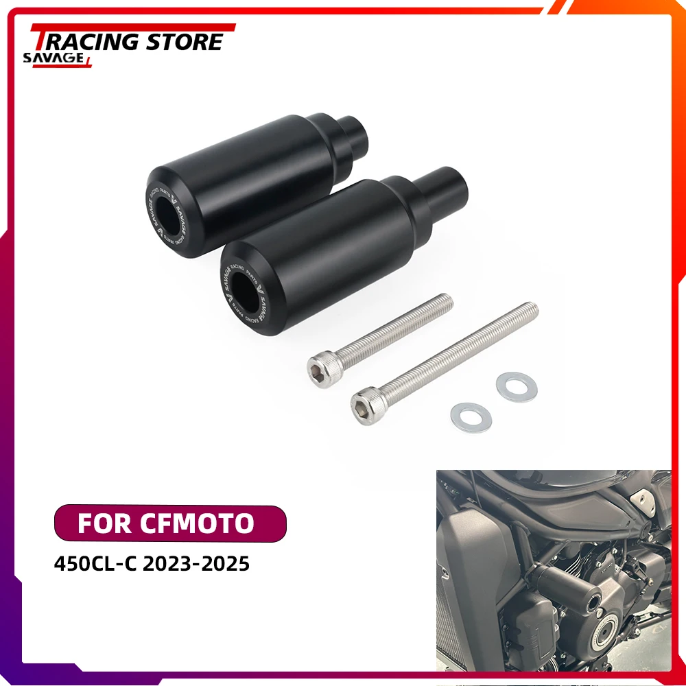

450 CLC Frame Slider Crash Protector For CFMOTO 450CLC 2023-2025 Motorcycle Falling Protection Frame Engine Crash Accessories