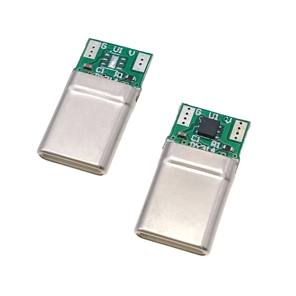 USB 3.1 Type-C 7Pin PD100W Złącze męskie Adapter gniazda do lutowania Kabel 20V 5A Wysoki prąd Obsługa płytki PCB