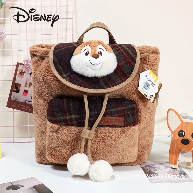 Disney original nova mochila feminina moda de alta qualidade bolsa feminina dos desenhos animados versátil grande capacidade saco de armazenamento para meninas