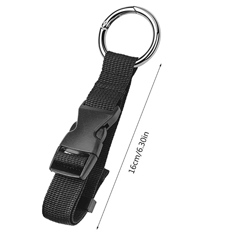 Portable Black Anti-theft Luggage Straps Suitcase Belts Holder Gripper Add Bag Handbag Clip Use To Carry