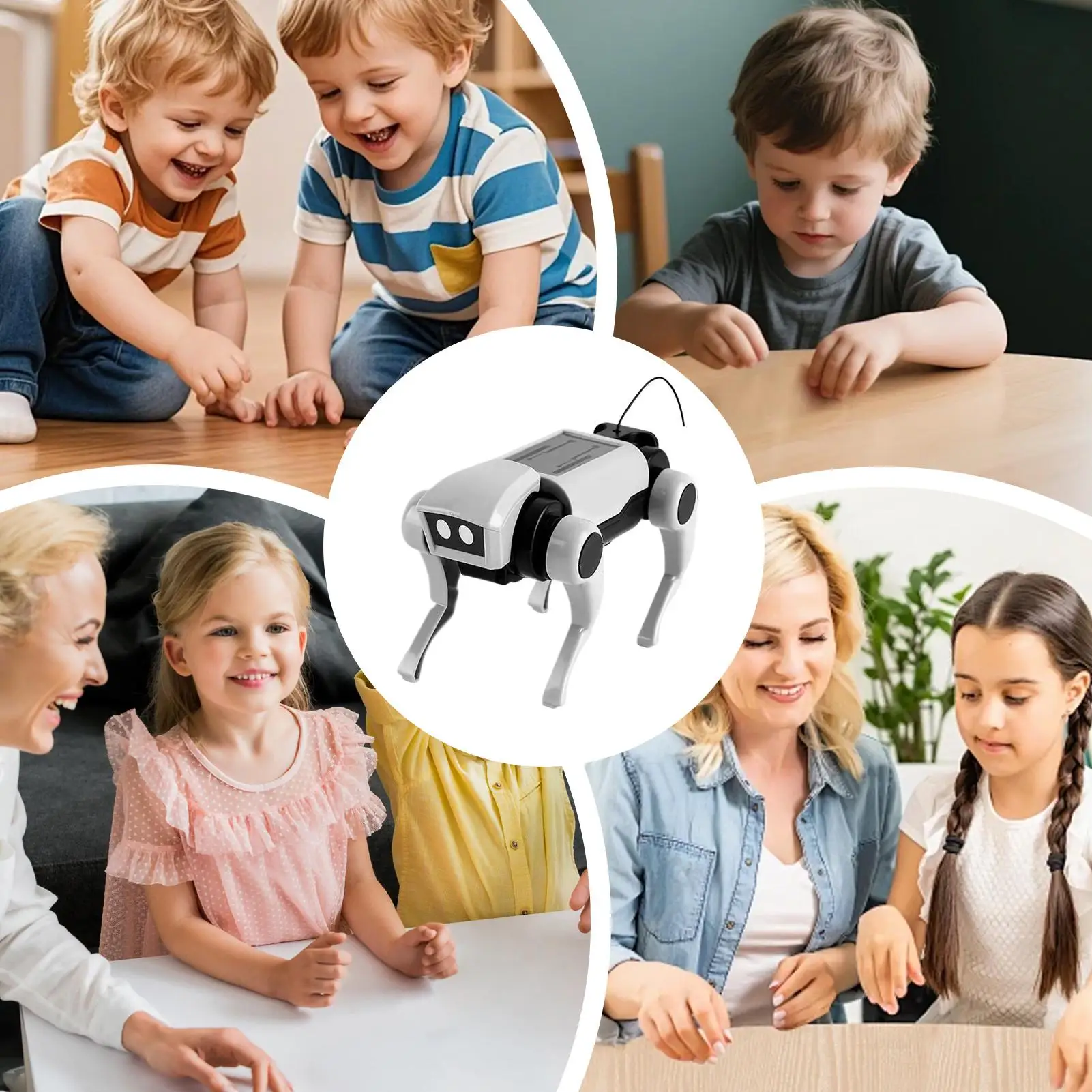 Robot chien interactif télécommande intelligente Robot animal de compagnie avec capteur tactile pour garçons et filles RC Robot chien jouet pour enfants garçons filles