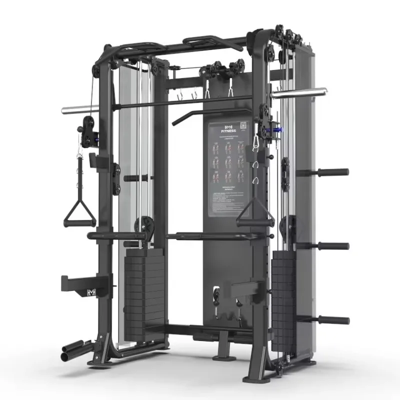

Multi-functional Gym Power Rack & Smith Machine, Comprehensive Strength Training Equipment