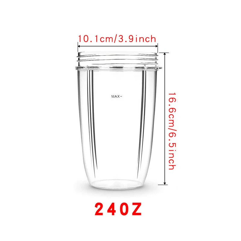 18/24/32OZ Juicer Replacement Cup Transparent Plastic Mug for Nutribullet 900w 600w Bullet Juicer Home Kitchen Supplies