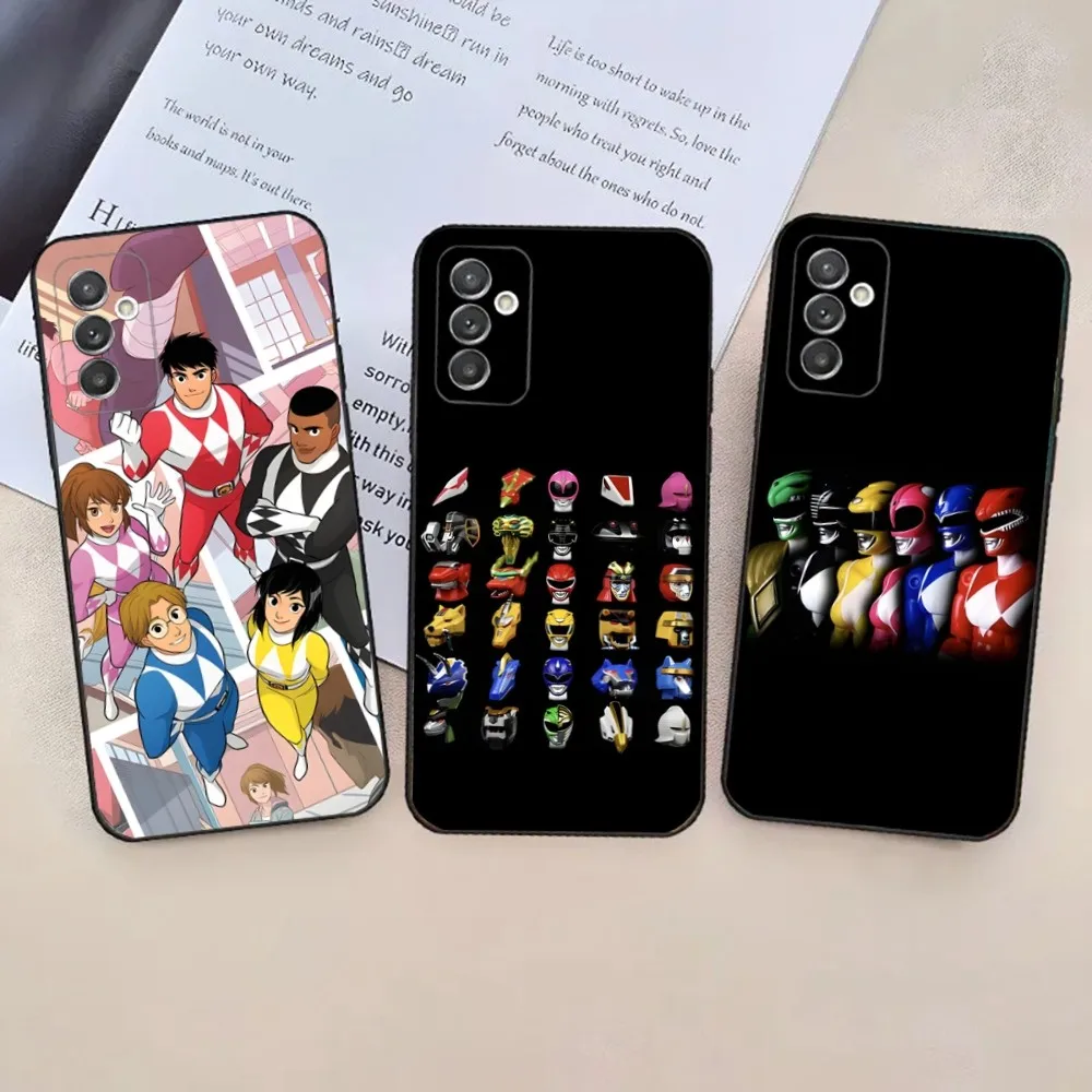 

P-PowerS-COOL R-RangerS Phone Case For Samsung Galaxy A20,A21s,A22,A31,A32,A52,A53,A72,73,A80,A91 Soft Black Phone Cover