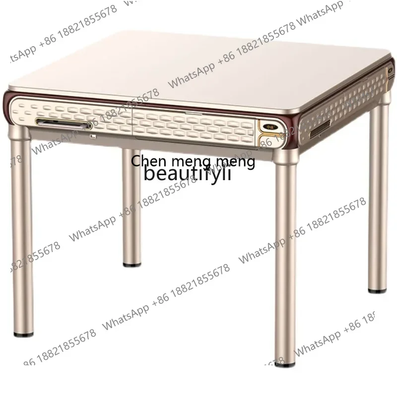 

new styleMahjong Machine Automatic Intelligent Household Electric Folding Mahjong Table Multi-Function Heating Bass Machine ss 7