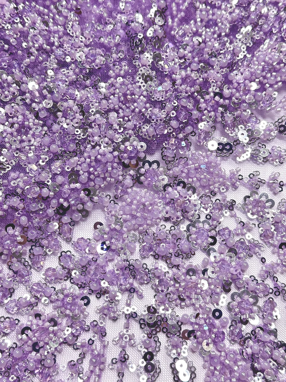 

Luxurious Nigerian African Beaded Lace Fabric High Quality Sequins Embroidery African French Lace Fabric For Sewing Dress