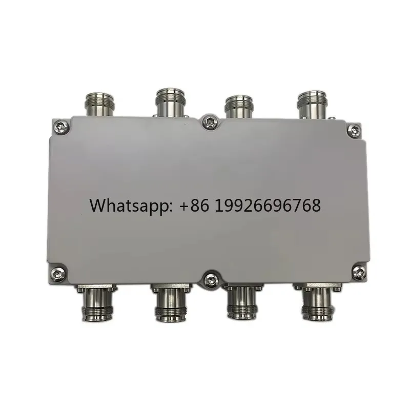 

698-4000MHz 4 in 4 Out Hybrid Combiner High Isolation with 4.3-10 Female Type Low PIM 160dBc IP65 4x4 Hybrid Combiner