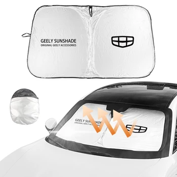 Geely Atlas Pro Gx3 Pro Tugella Geometry C 쿨레이 엠그랜드 자동차 인테리어 차양 커버, 앞유리 선바이저 쉐이드 파라솔