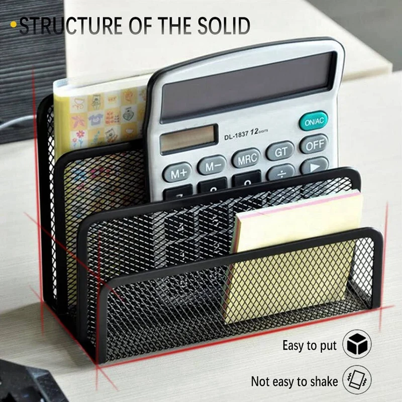 2X 데스크 메일 주최자 소형 파일 홀더 편지 주최자 문서/파일링/폴더/데스크탑 용 종이 주최자