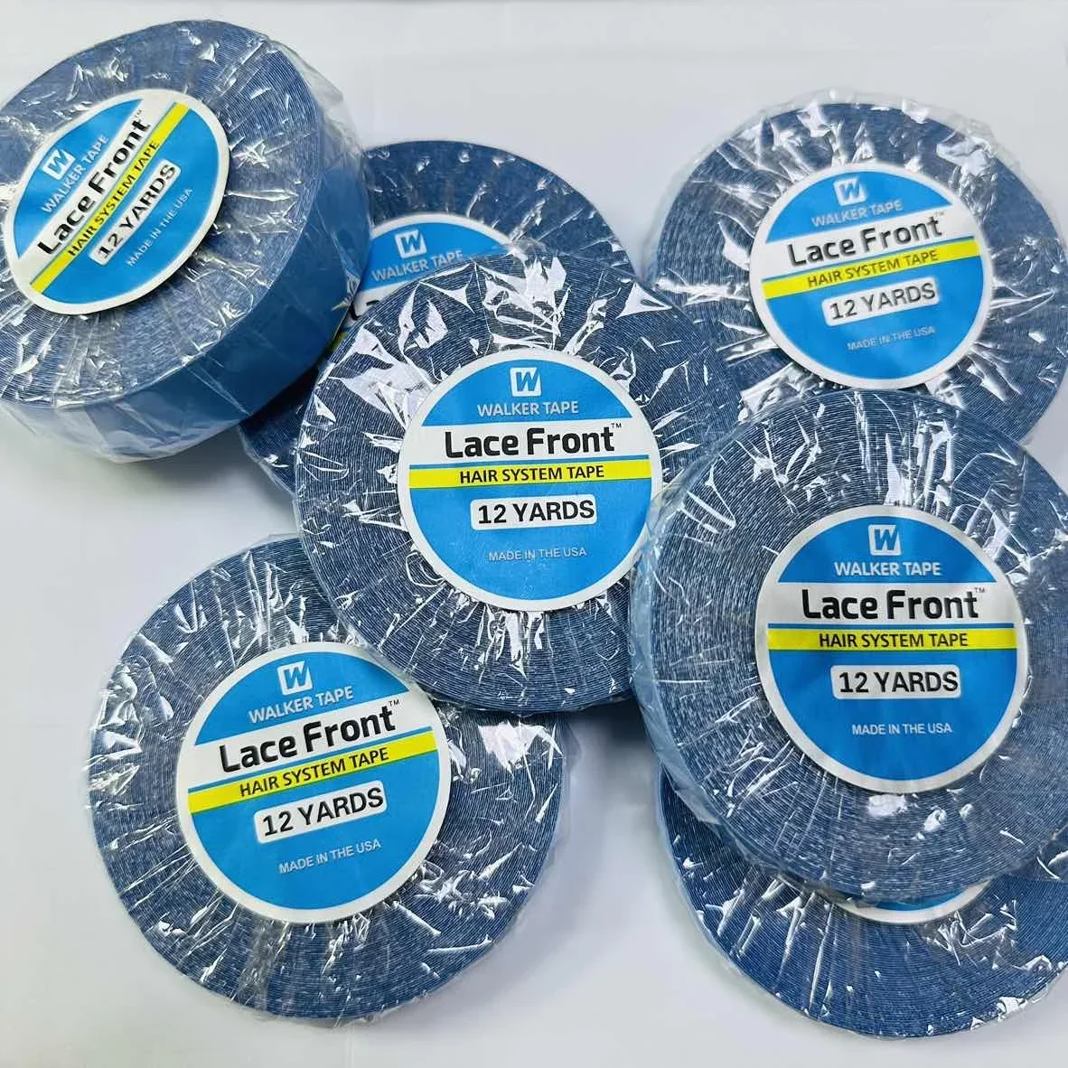 

Wholesale 10PCS 12YARDS*width 0.8/1.0/1.2/2.0CM ultra hold walker tape Wig Lace Hair System double sided tape in hair extensions
