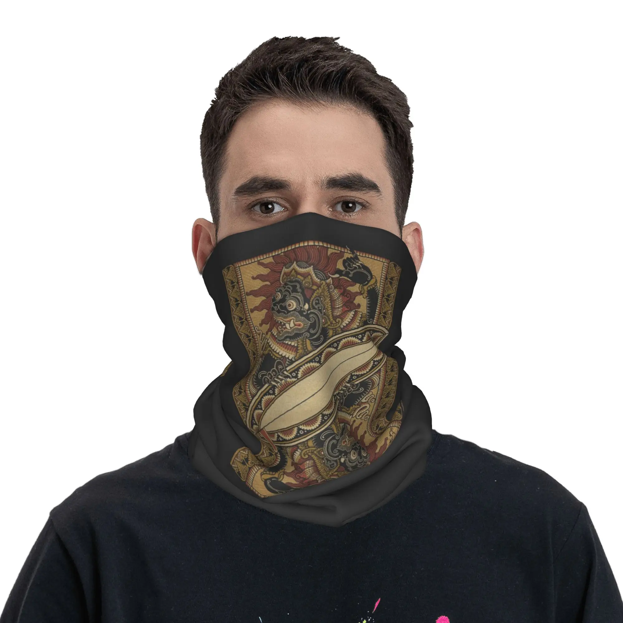 Balinese Barong   Nothing but good vibes Bandana Neck Cover Printed Magic Scarf Multifunction Face Mask Running Unisex Adult