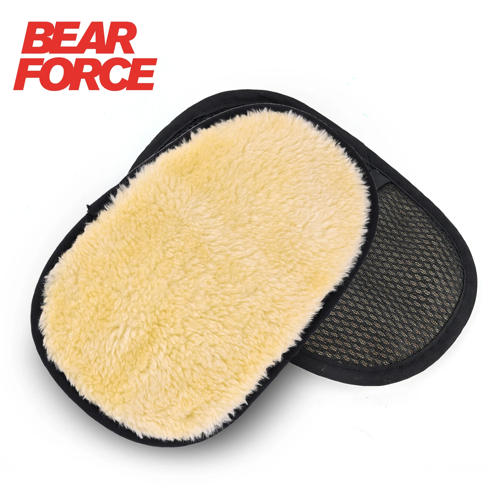 Guante de lavado de lana sintética de primera calidad BEAR FORCE: guante para detalles de automóviles ultrasuave y transpirable para lavado y pulido sin arañazos