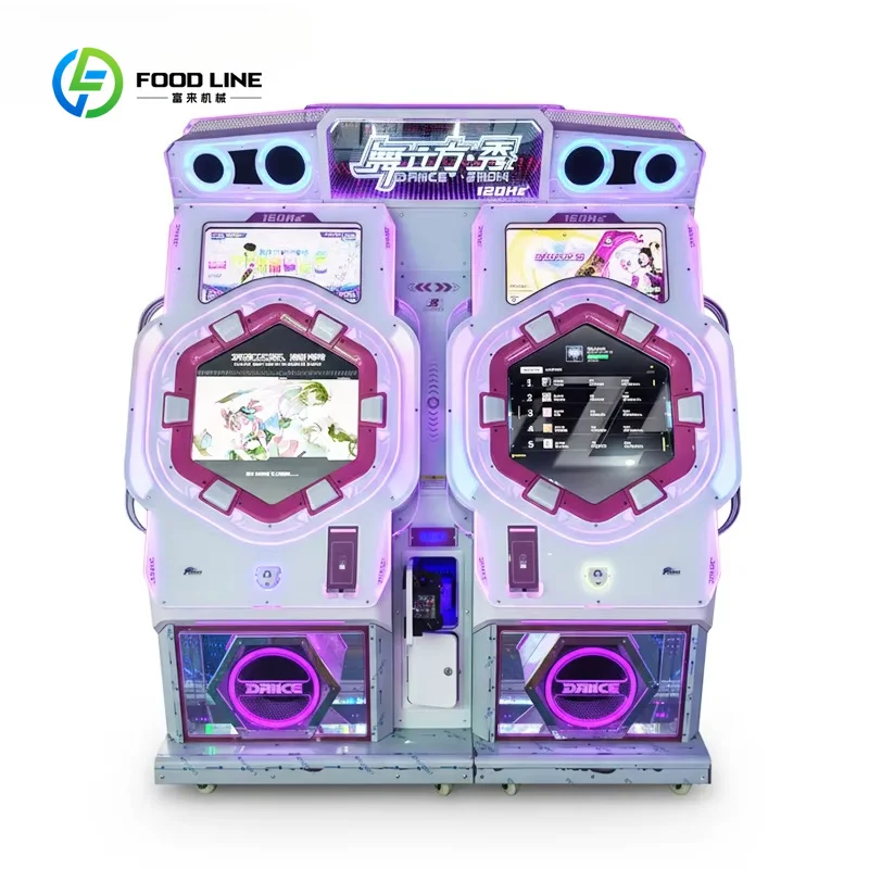 Customized 2 Players Coin Operated Dance Cube Show 120Hz Dancing Simulator High Refresh Rate Screen Vr Game Machine