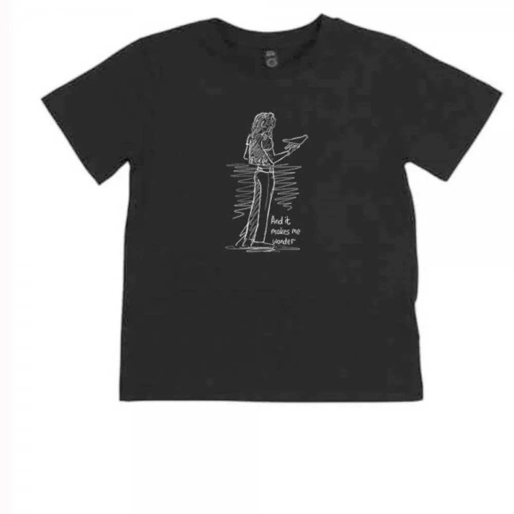 105 193_Robert_Plant_–_Led_Zeppelin تي شيرت بنمط مرسومة يدويًا على الطراز الهزلي لكل من الرجال والنساء في الصيف #2