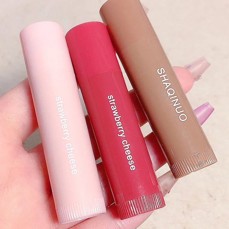 Heallor SHAQINUO Colorful Moisturizing lipstick Moisturizing and Weakening Lip Lines Lip Priming lipstick Three piece Package