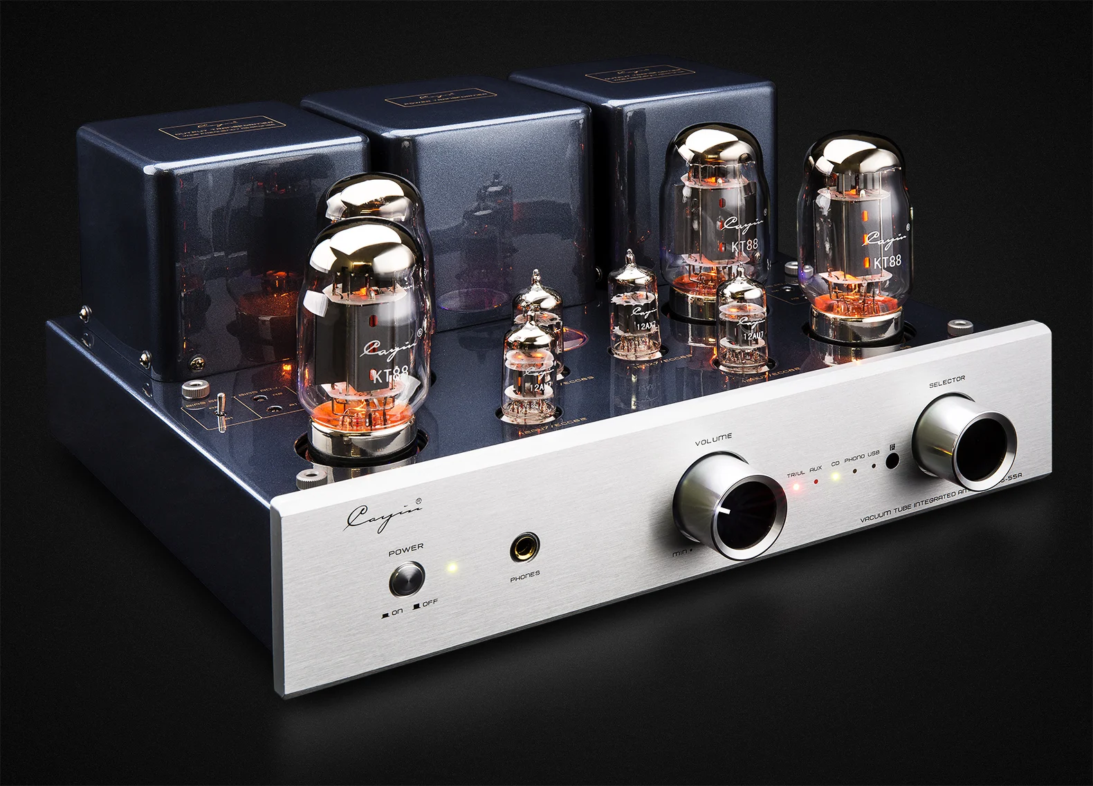 Cayin CS-55A EL34/KT88 Tube Integrated Amplifier USB Phono Input Headphone Speaker Output