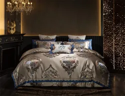 4/6/10Pcs Bedding Set Elegant European Damask Design Jacquard Weave Duvet Cover Quilted Cotton Bedspread Bed Sheet Pillow shams
