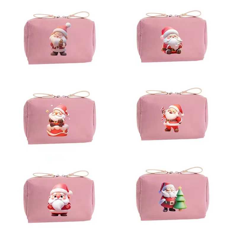 Cute Christmas Gift Lipsticks Bag Men Women Small Travel Storage Bag Creative Santa Hand Pack Xmas Wedding Party Guest Present