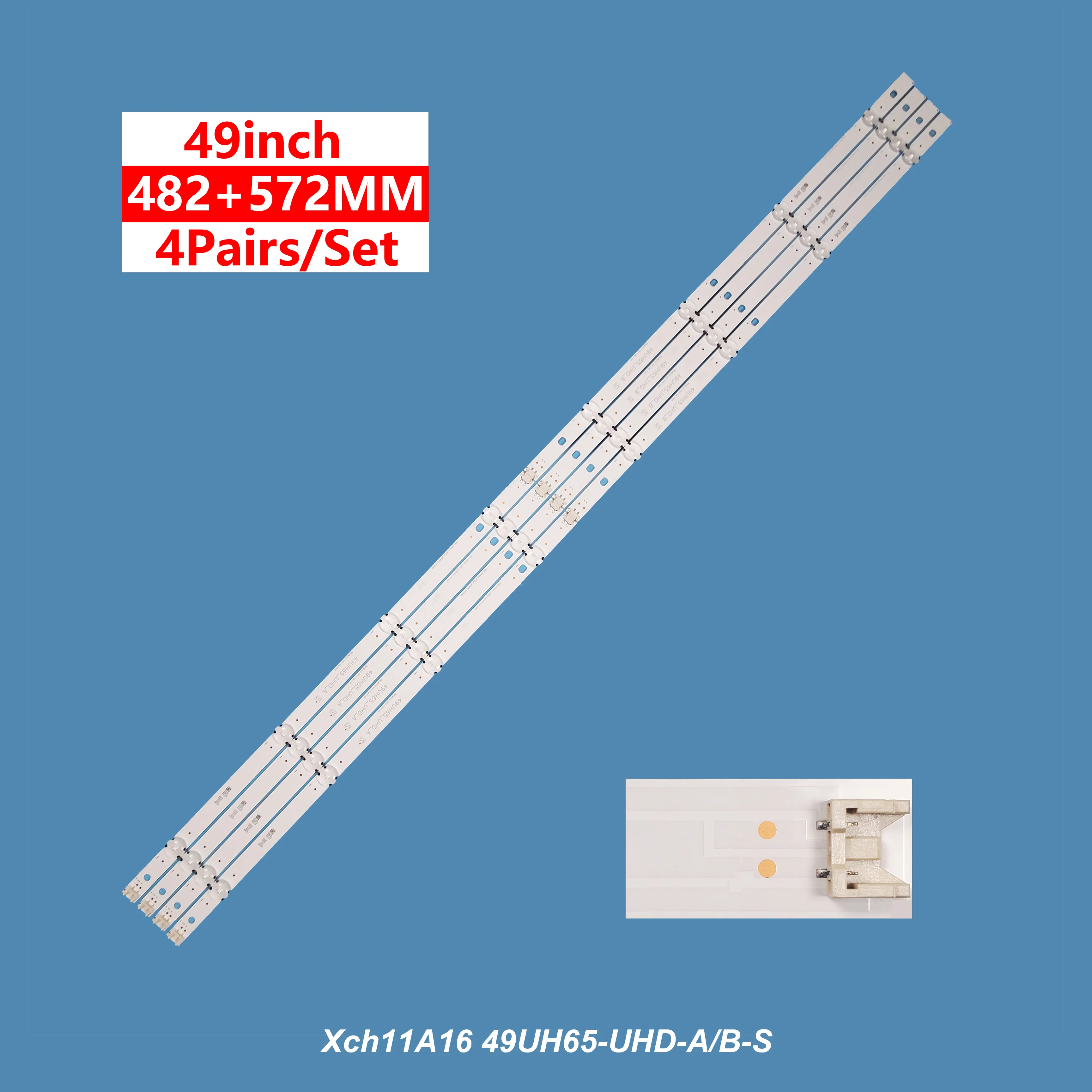 Led strip for 49 inch LG TV 49UH65 _UHD_A 49UH65_UHD_B SSC 49inch UHD 8pcs/set for 49inch TV LED