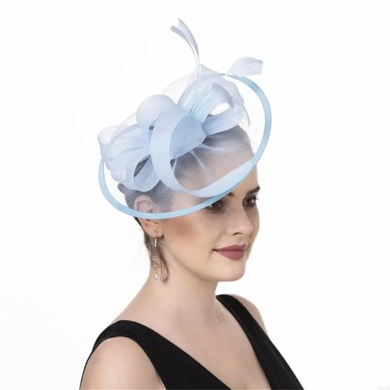 

Headpiece Breathable Fascinator Hat With Headbands and Clip For Themed Event Prom Wedding Costumes