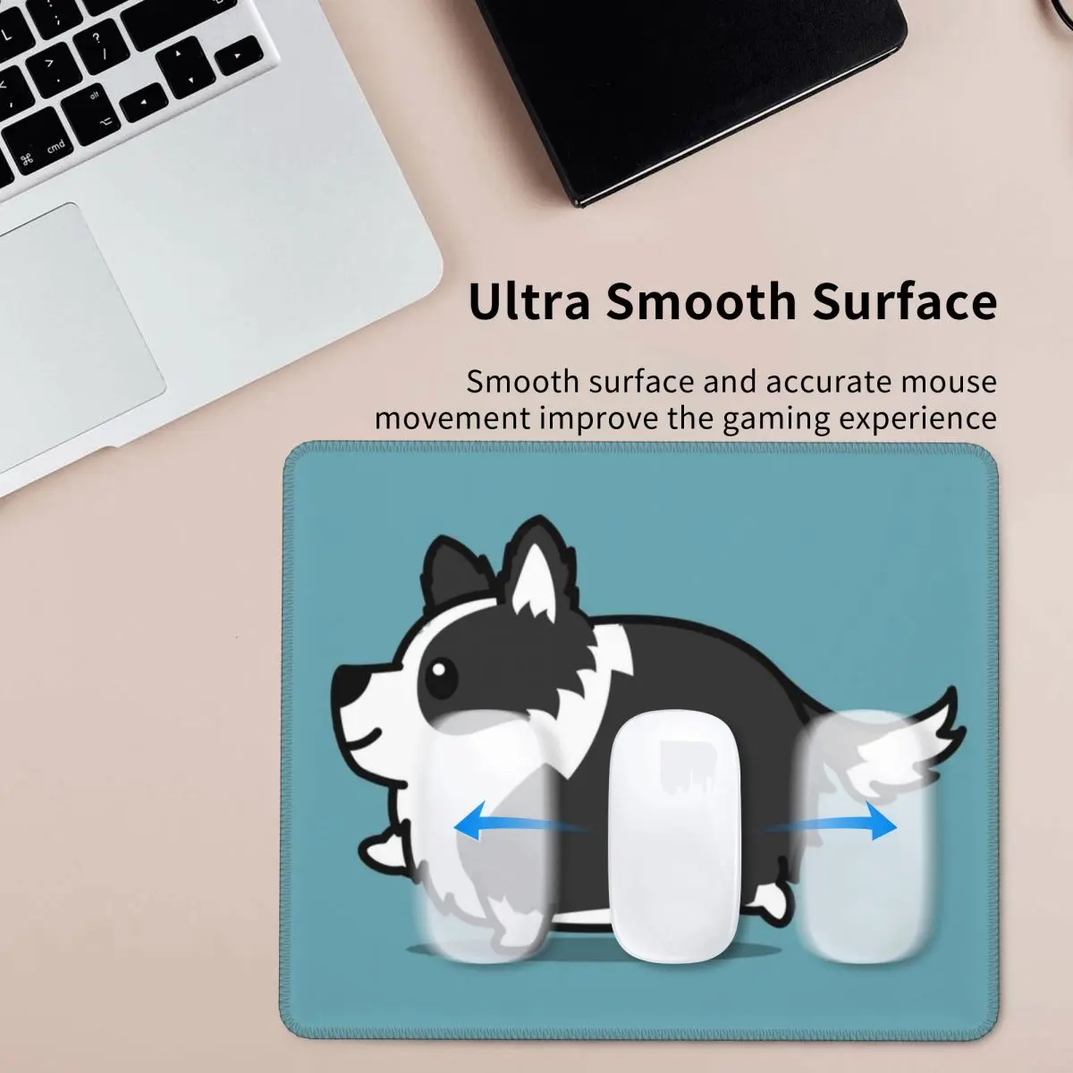 لطيف الحدود الكولي ماوس الوسادة الكمبيوتر لوحة المفاتيح الماوس حصيرة ألعاب الكمبيوتر حصيرة مكتب الجدول الحصير #1