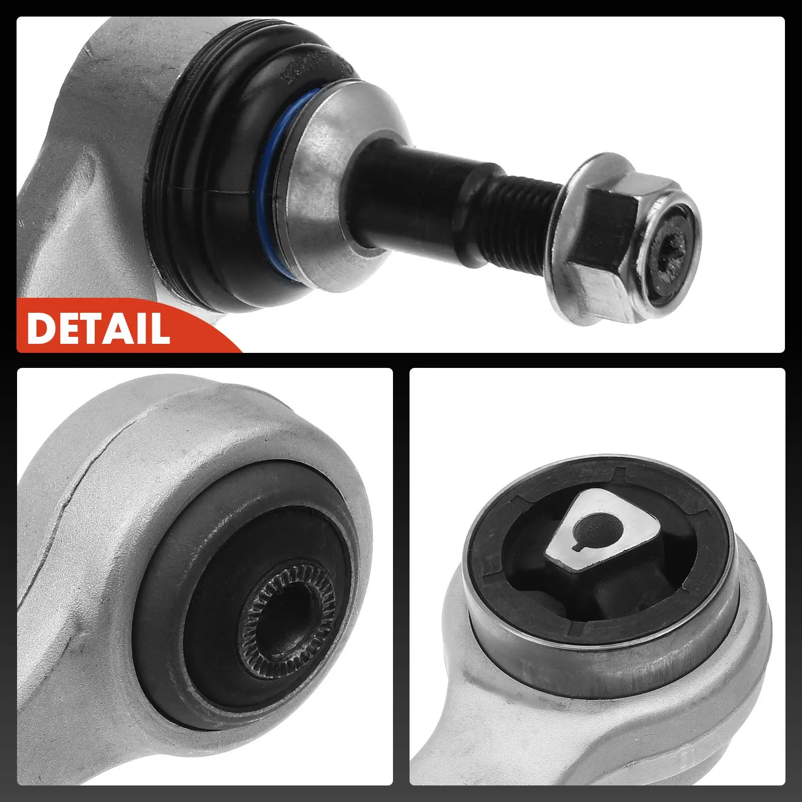 A-Premium 4x Front Lower Forward & Rearward Control Arm for BMW 745i 745Li 2002-2005 750i 750Li 2006-2008 760i 2004-2006 760Li