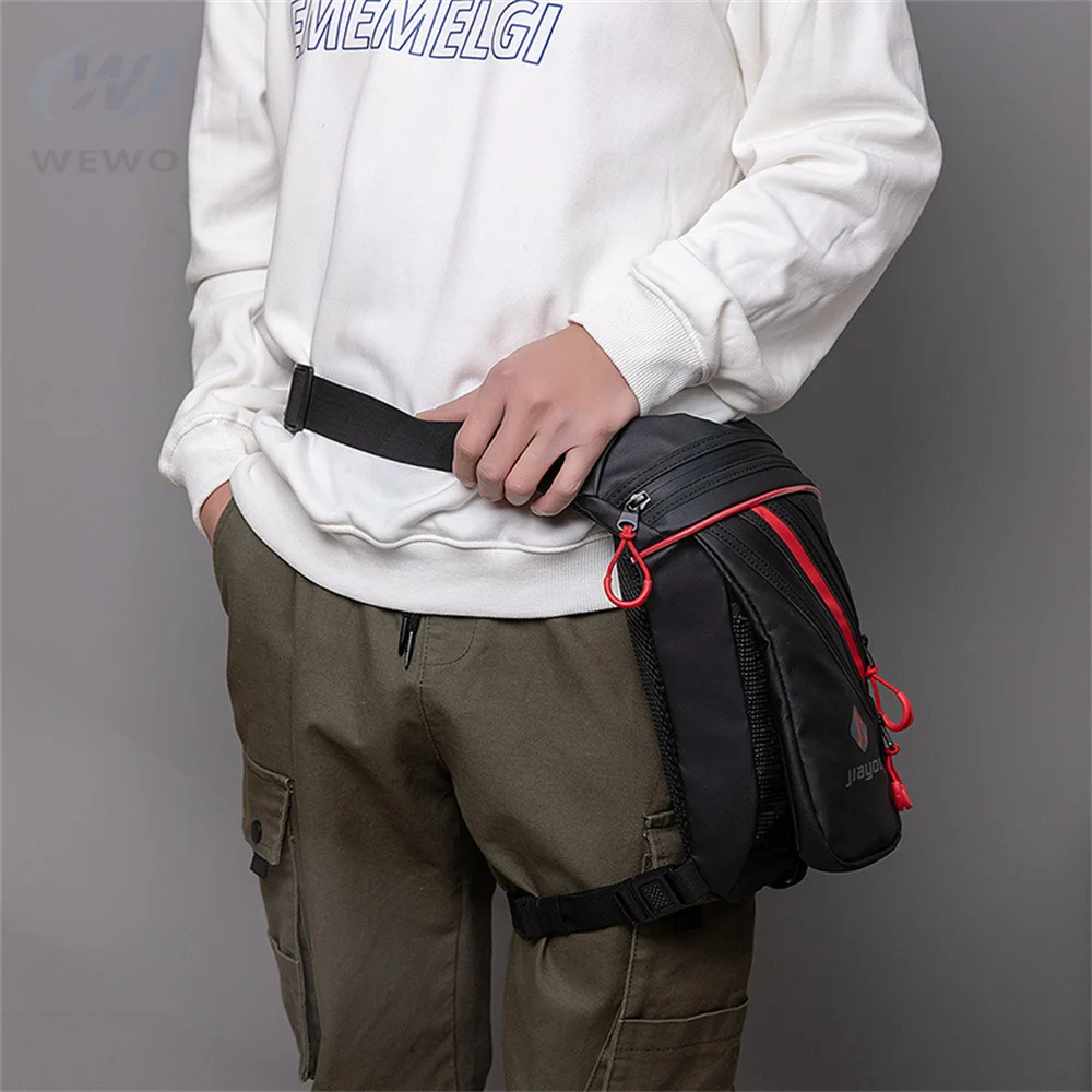 Motorcycle Leg Bag Waterproof Waist Drop Thigh Hip Bum Belt Fanny Bike Rider Outdoor Sacoche Moto Pocket Bag Cell Phone Bag