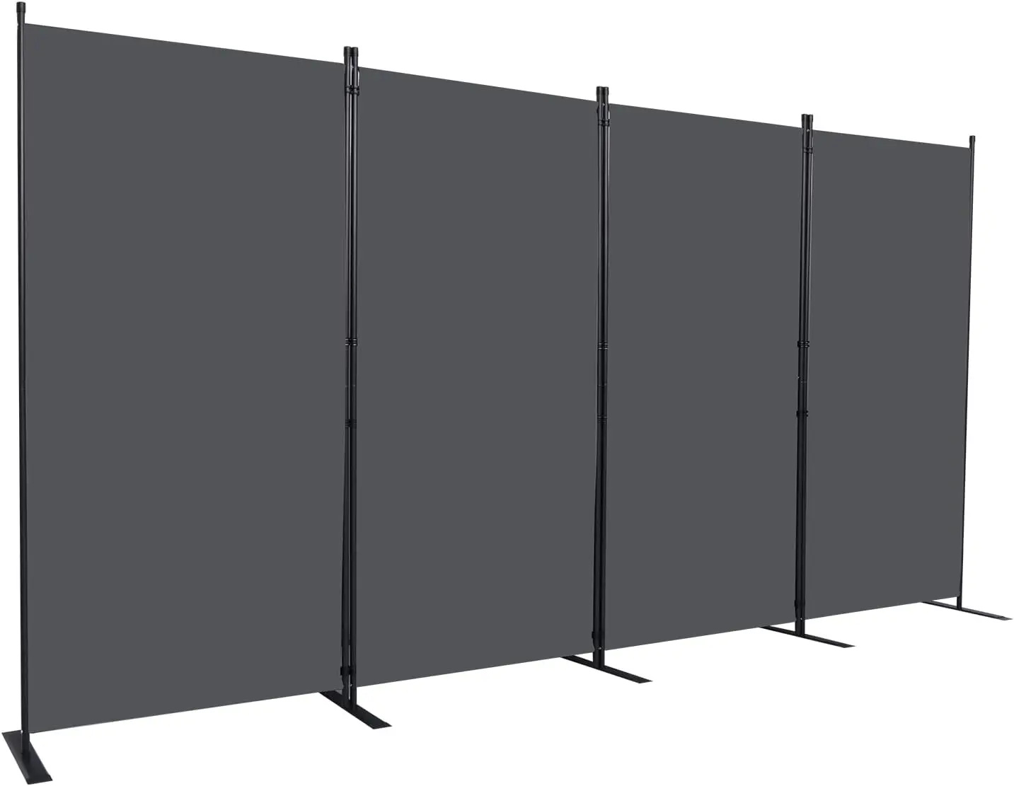 6 Panel Folding Privacy Screens with Wider Support Feet, 6 Ft Portable Room Partition for Room Separator, 204