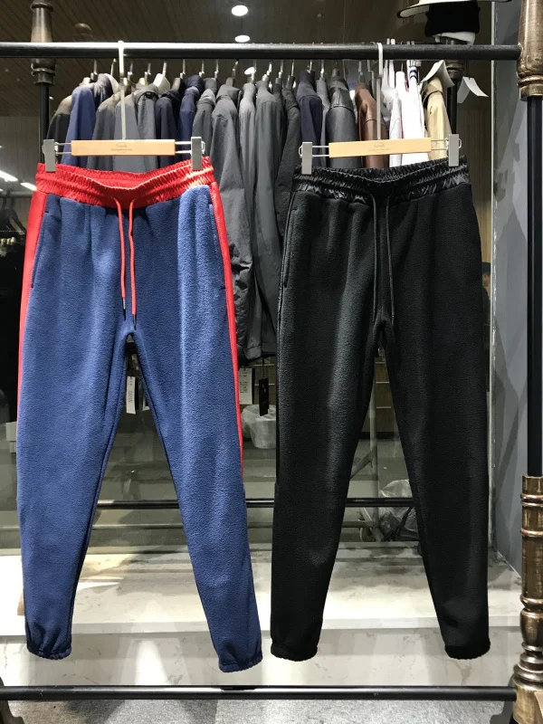 

Edition Self-Heating Double-Sided Fce Lined Thiened Men's Sweatpants Autumn Winter Casual Pants Slim Fit