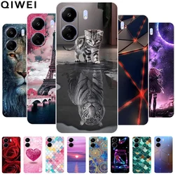 For Xiaomi Poco C65 Case C 65 Clear Bumper Soft TPU Silicone Back Cover for Poco C65 6.74'' Protector Funda Shells Cartoon Print