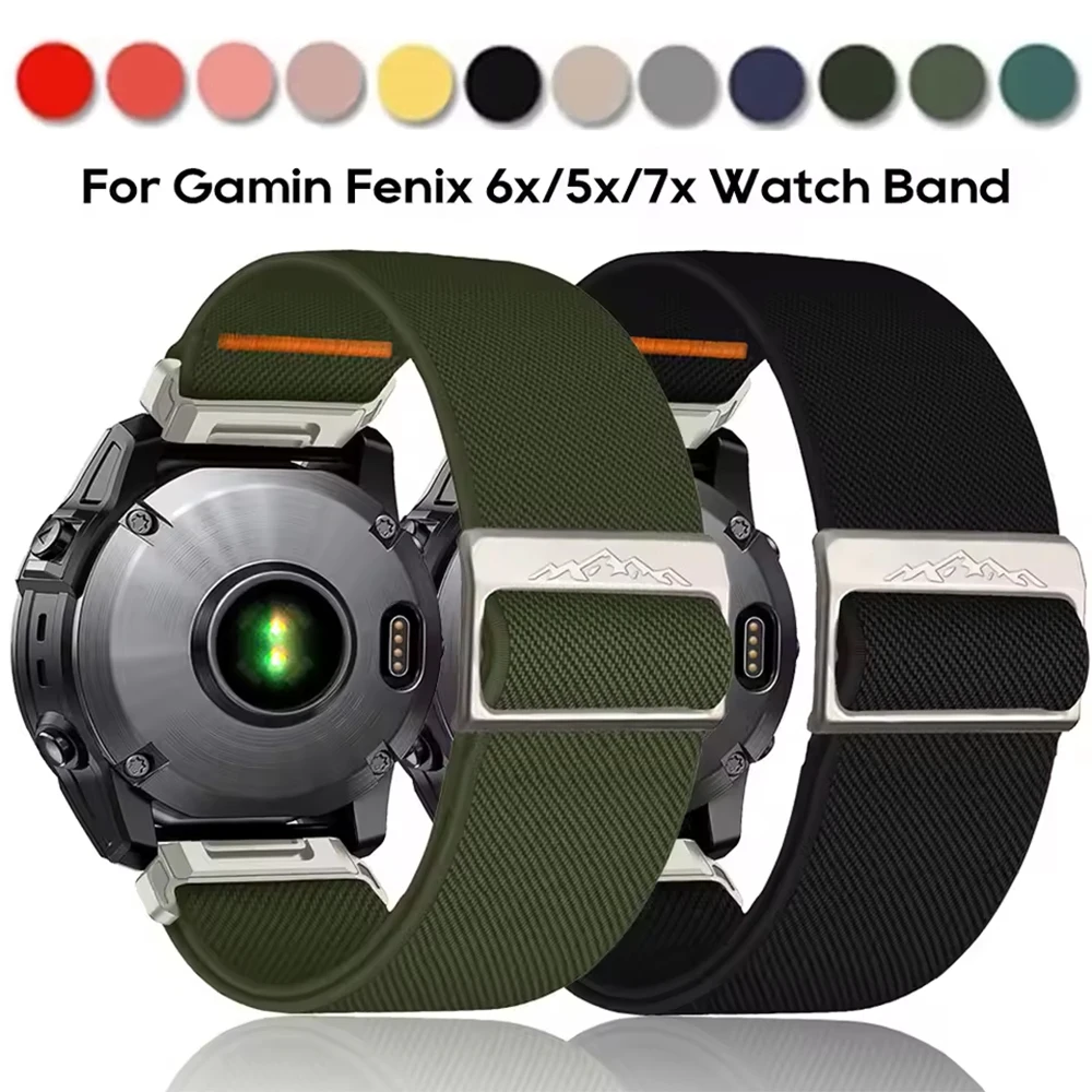 Нейлоновый ремешок Quickfit 22 мм 26 мм для браслета Fenix E 8 47 мм 51 мм Mk2 Garmin Enduro 2 MARQ/Epix Gen 2, спортивный ремешок, аксессуары