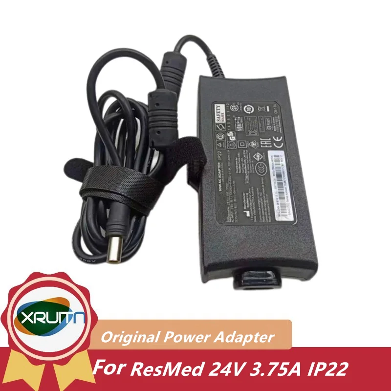 Original 24V 3.75A 90W AC Adapter Charger for ResMed AIR SENSE S10 IP22 370001 370002 AD501 DA-90F24 DA90A24 R370-7232 R370-7407