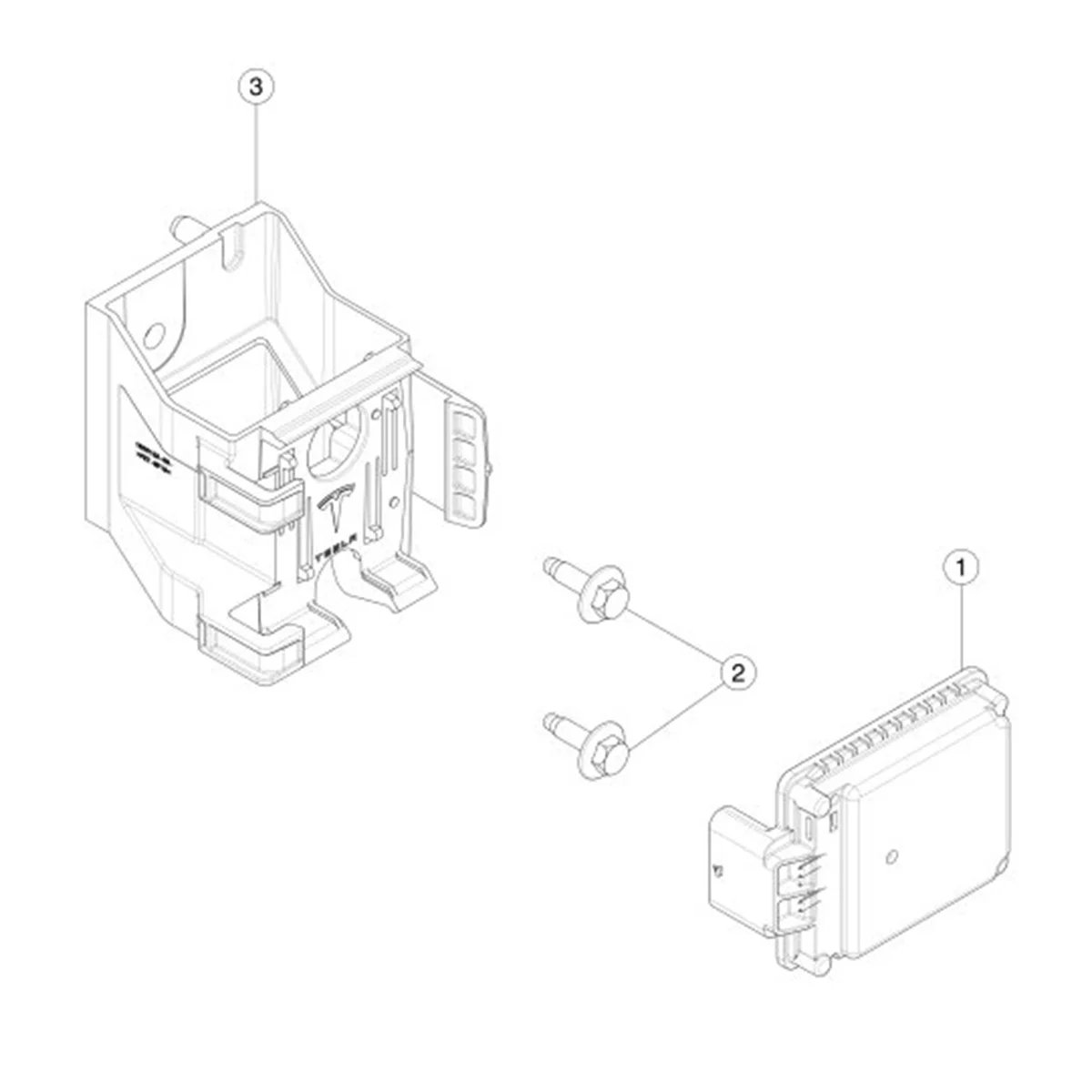 Soporte de Sensor de Radar de parachoques delantero, 1500123-00-B para Tesla Model Y 2020-2023, receptor de Radar ACC