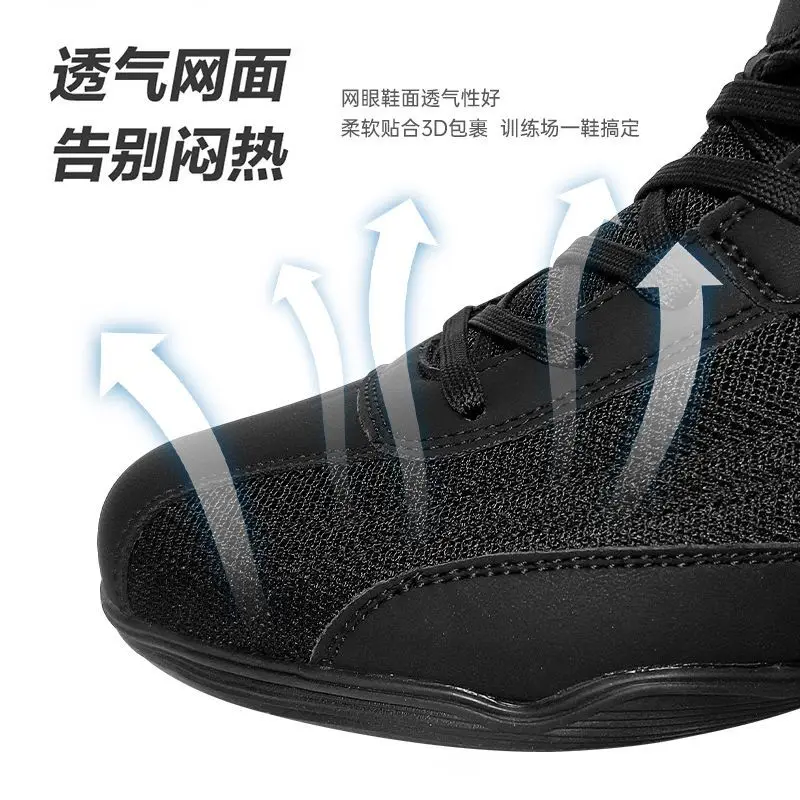 Weightlifting Shoes Multifunctional Breathable Training Shoes 2024 New Professional Gym Hot Sale Men's Wrestling Shoes