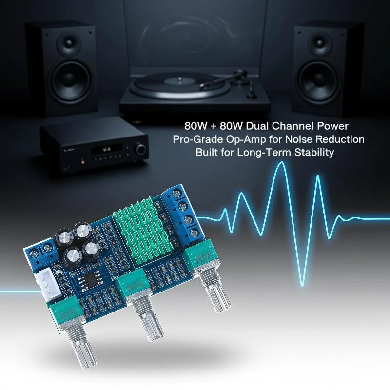 XH-M567 TPA3116D2 Dual-channel Stereo High Power Digital Audio Power Amplifier Board Audio Power Amplifier Board 80W*2