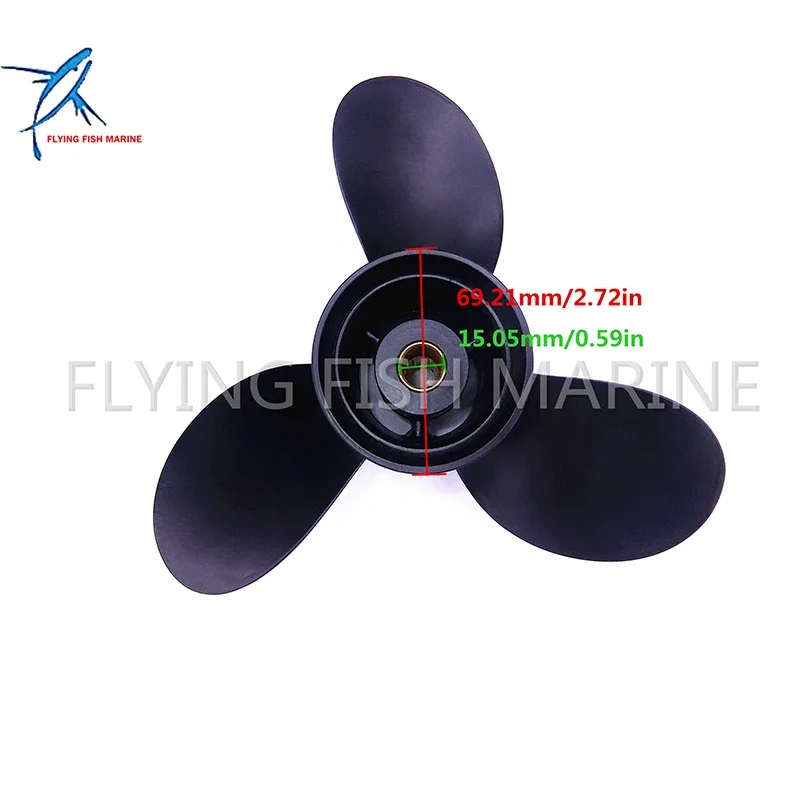 Marine Propeller for Hangkai 2-stroke 9.8hp 12hp outboard Engine Boat Motor