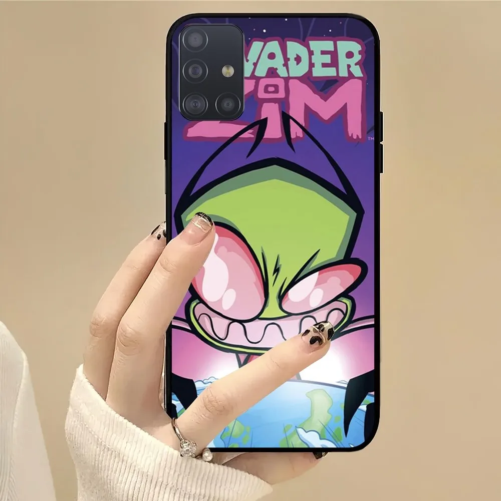 Cartoon Invader Zim Gir Phone Case For Samsung Galaxy 20 10 S24 S22 S23 S30 Note Plus Lite FE ULTRA Cover