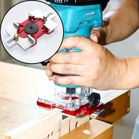 Woodworking Adjustable Slotted Positioning Plate 2-in-1 Slotting Guide Bracket Invisible Connector Drawer Handle Punch Template