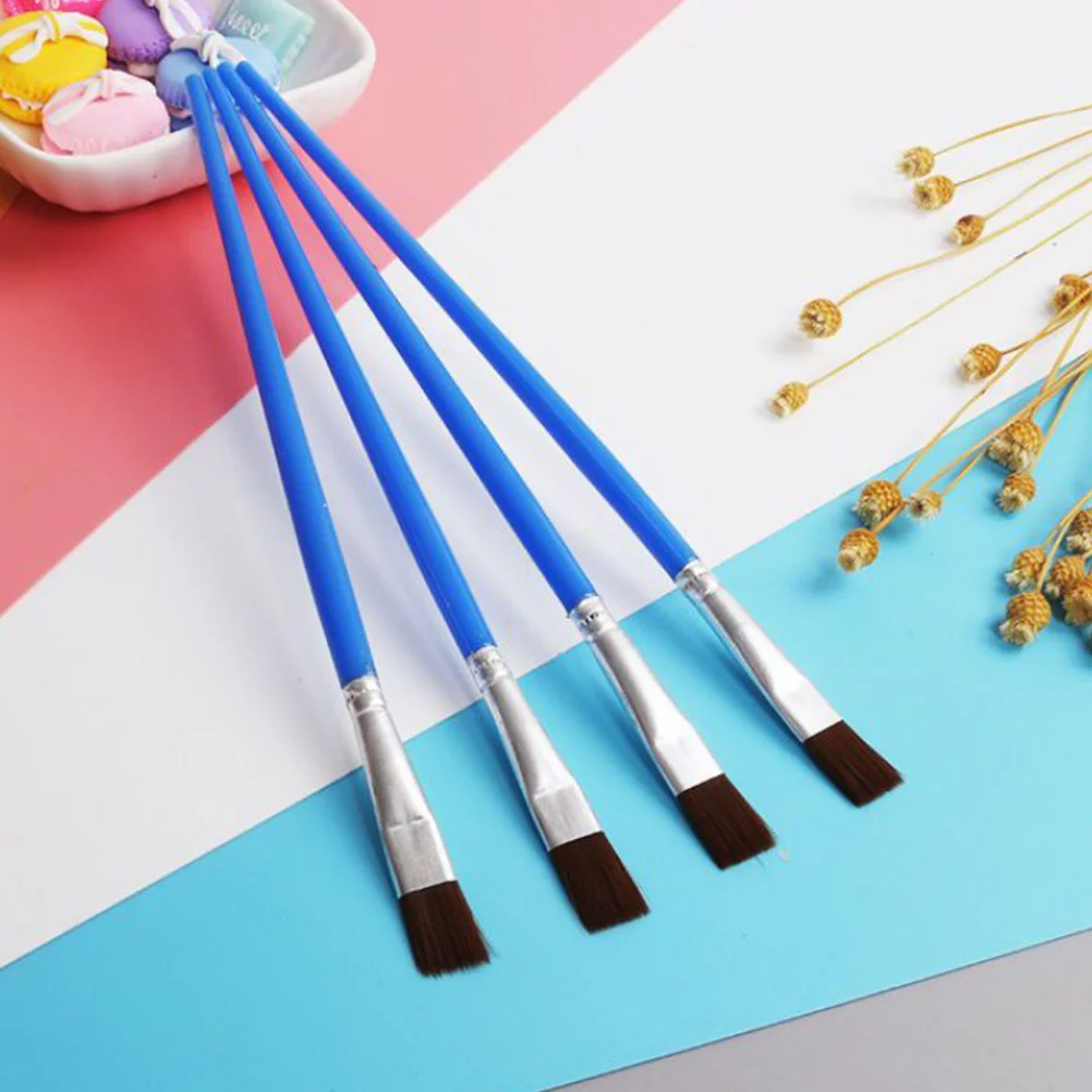 30 Pcs Multi-function Watercolor Brush Nylon Hook Pen Paint School Desk Reusable Plastic Convenient