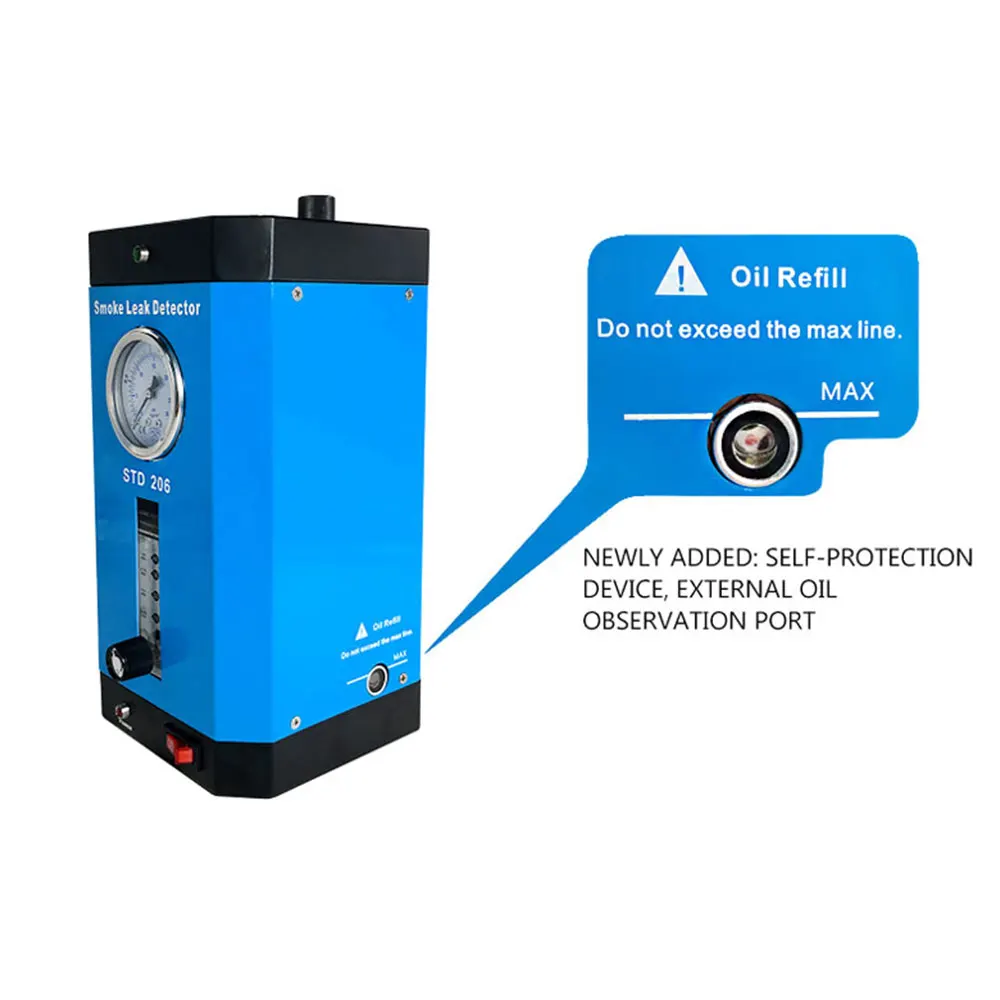 12V 10L/min Car Automotive Smoke Machine Pipe Smog Generator Leakage Detector Diagnostic For Auto Exhaust Pipe System Repair view 2