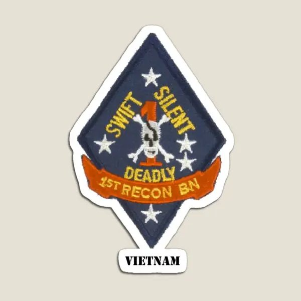 1St Recon Battalion Vietnam  Magnet Home  Holder Kids Baby Stickers Funny for Fridge Organizer Toy Children Colorful Decor Cute